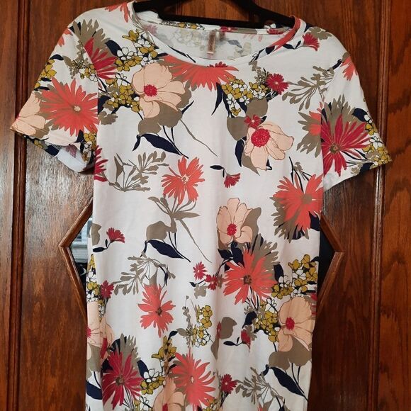 Banana Republic T Shirt Floral Cotton - Picture 2 of 11